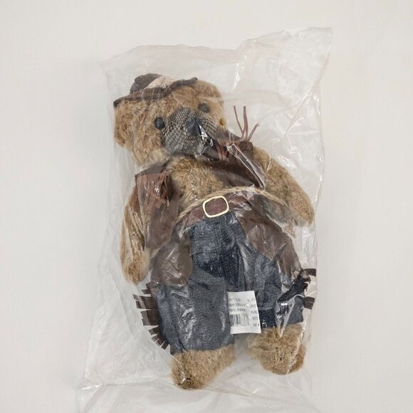 NEW Terry's Village Cowboy Brown Teddy Bear Plush 11" Stuffed Animal Toy - Picture 1 of 8